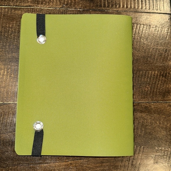 Green Top Flight Notebook with Black Elastic Band - Picture 2 of 6